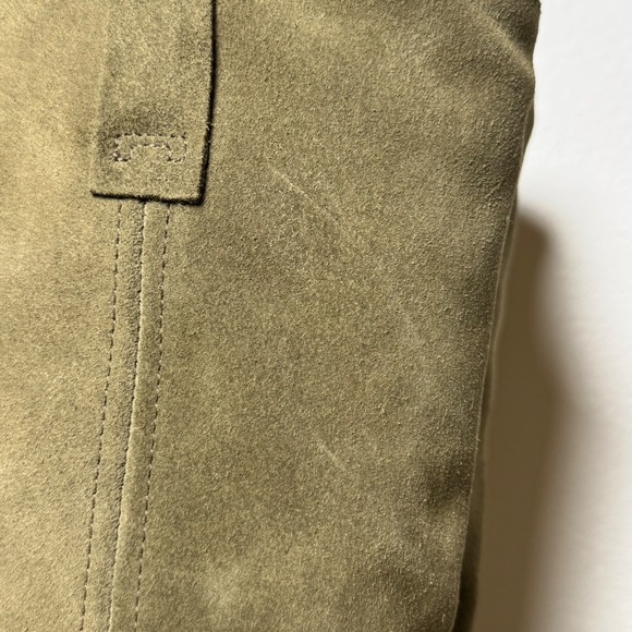 Frye Campus 12R Slouch Suede Boots Olive Mid Calf Block Heel Women's 8 Boho - Picture 5 of 10